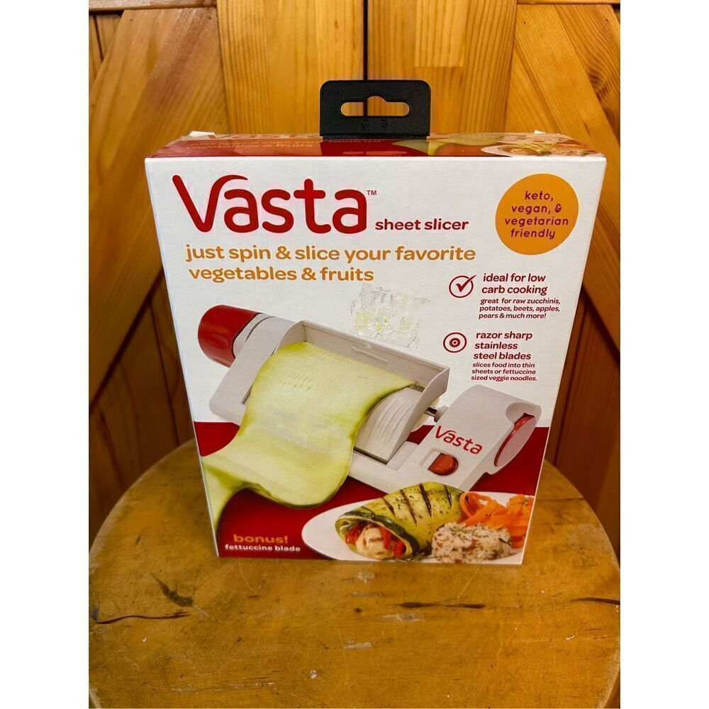 Vasta Veggie Sheet Slicer Fettuccine Blade keto, vegan & vegetarian friendly (47